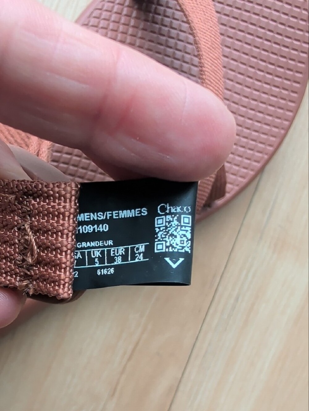Chaco Women's Strappy Sandals in Brick Color  7 - Picture 5 of 5